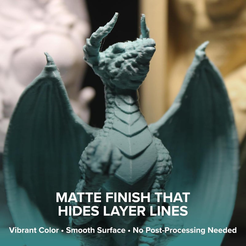 polymaker Panchroma Marble PLA Filament, Marble Slate Grey 1.75mm 1kg 3D Printing Filament, 3D Printer PLA Filament, Fit Most FDM 3D Printers, 1kg Spool (2.2lbs) - Image 2